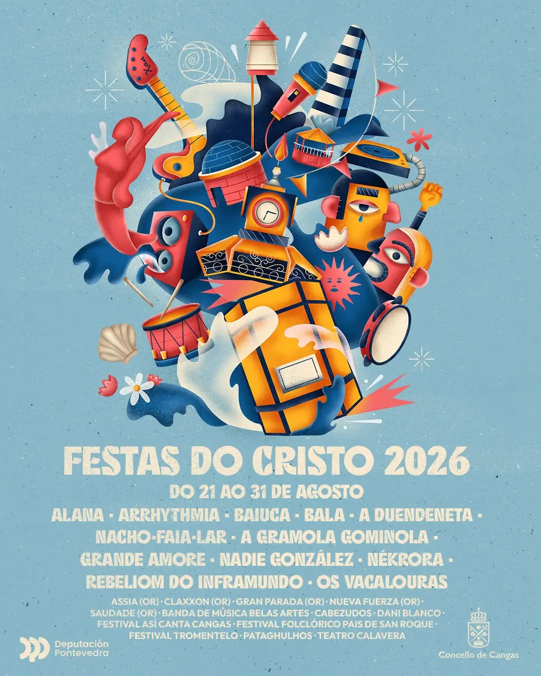 Cartel de las Festas do Cristo de Cangas 2026