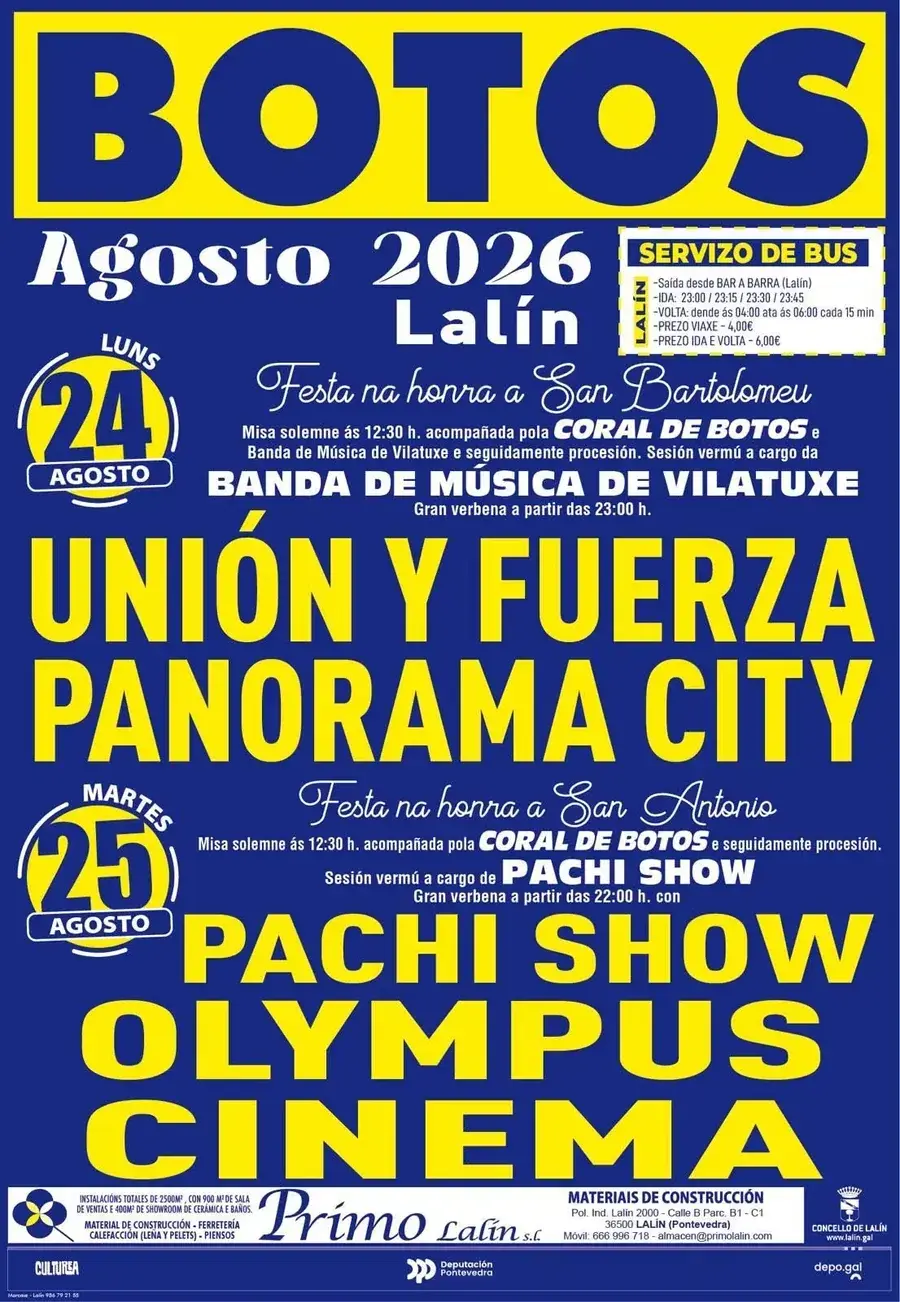Cartel oficial de las Fiestas de Botos 2026